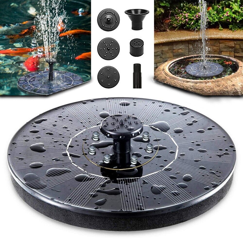 EcoSolar 1.4W Bird Bath Fountain Pump with 4 Nozzles
