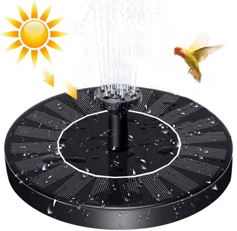 EcoSolar 1.4W Bird Bath Fountain Pump with 4 Nozzles