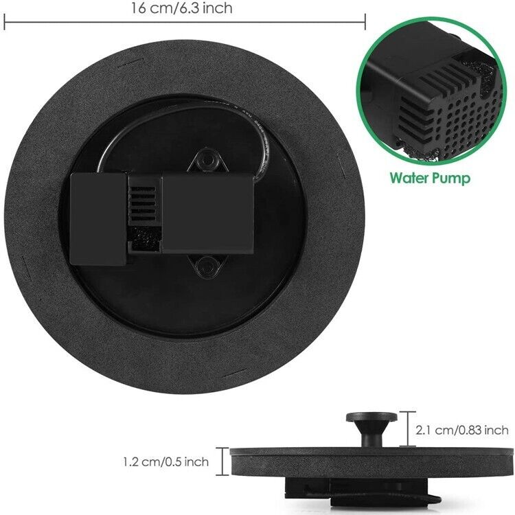 EcoSolar 1.4W Bird Bath Fountain Pump with 4 Nozzles